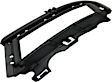 Front, Driver Side Fog Light Trim, Textured Black, without Chrome Molding