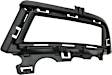 Front, Driver Side Fog Light Trim, Textured Black, without Chrome Molding