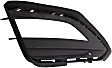 Driver Side Fog Light Trim, Textured Black