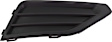 Front, Passenger Side Fog Light Cover, Black