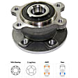 Rear, Driver or Passenger Side Wheel Hub, With Bearing, 5 x 4.21 in. Bolt Pattern