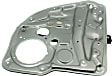 2004 Volkswagen Jetta - Rear, Driver Side Power Window Regulator, Without Motor
