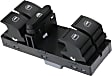 Front, Driver Side Window Switch, Black
