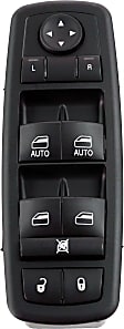 Front, Driver Side Window Switch, Black, For Models With Power-Operated Sliding Doors (GX1)