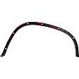 Rear, Passenger Side Fender Flares, Textured Black, For Models without R-Line Package