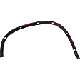 Rear, Driver Side Fender Flares, Textured Black, For Models without R-Line Package