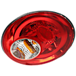 Passenger Side Tail Light, with Bulb, Halogen, Clear and Red Lens