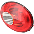 Passenger Side Tail Light, with Bulb, Halogen, Clear and Red Lens
