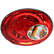 Driver Side Tail Light, with Bulb, Halogen, Clear and Red Lens