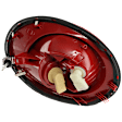 Driver Side Tail Light, with Bulb, Halogen, Clear and Red Lens