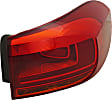 Passenger Side, Outer Tail Light, With bulb(s), Halogen, Red Lens, CAPA CERTIFIED