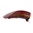 Driver Side Tail Light, with Bulb, Halogen/LED, Amber and Red Lens
