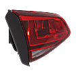 Driver Side, Inner Tail Light, with Bulb, Halogen, Red Lens
