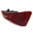 Passenger Side, Outer Tail Light, with Bulb, LED, Clear and Red Lens