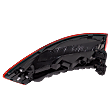 Passenger Side, Outer Tail Light, with Bulb, LED, Clear and Red Lens