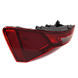Driver Side, Outer Tail Light, with Bulb, LED, Clear and Red Lens