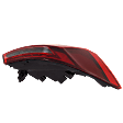Driver Side, Outer Tail Light, with Bulb, LED, Clear and Red Lens