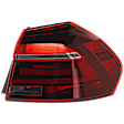 Passenger Side, Outer LED Tail Light, With bulb(s), OE Replacement