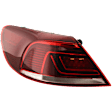 2015 Volkswagen CC R-Line - Driver Side, Outer LED Tail Light, With bulb(s), Mounts on Body, OE Replacement