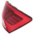 Passenger Side, Outer LED Tail Light, With bulb(s), Clear & Red Lens