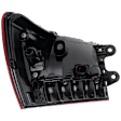 Passenger Side, Outer LED Tail Light, With bulb(s), Clear & Red Lens