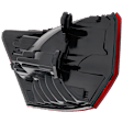 Passenger Side, Outer LED Tail Light, With bulb(s), Clear & Red Lens