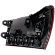 Driver Side, Outer LED Tail Light, With bulb(s), Clear & Red Lens