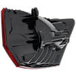 Driver Side, Outer LED Tail Light, With bulb(s), Clear & Red Lens