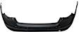 Rear Primed Bumper Cover, With Parking Aid Sensor Holes, CAPA Certified