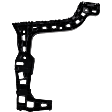 Rear, Driver Side Bumper Bracket
