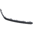 Rear, Driver Side, Outer Bumper Trim, Black