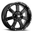 885B-7908312 Aluminum Black Wheel, 17 in. X 9 in., 6 x 5.5 in. Bolt Pattern