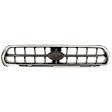 Grille Assembly, Chrome Shell with Painted Silver Black Insert