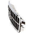 Grille Assembly, Chrome Shell with Painted Silver Black Insert