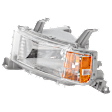 Driver Side Headlight, without Bulb, Halogen, Clear Lens, Base Model