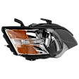 Passenger Side Headlight, with Bulb, Halogen, Clear Lens, CAPA Certified