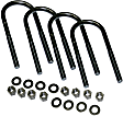 11244 Axle U Bolt - Steel, Direct Fit, Set of 4