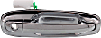 Front And Rear, Driver And Passenger Side Exterior Door Handle, Chrome, With Key Hole