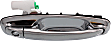 Front And Rear, Driver And Passenger Side Exterior Door Handle, Chrome, With Key Hole