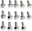 4688 Universal Diferential Cover Bolt, 5/16 in.-18 x 3/4 in. Sized Bolts, Hex Head, Chrome, Set Of 14