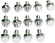4688 Universal Diferential Cover Bolt, 5/16 in.-18 x 3/4 in. Sized Bolts, Hex Head, Chrome, Set Of 14