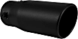 22360 Exhaust Tip - Powdercoated Black, Stainless Steel, Single, Universal, Sold individually