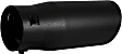 22360 Exhaust Tip - Powdercoated Black, Stainless Steel, Single, Universal, Sold individually