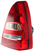 Passenger Side Tail Light, with Bulb, Halogen, Clear and Red Lens, 4 Cyl., 2.5L Engine