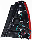 Driver Side Tail Light, with Bulb, Halogen, Clear and Red Lens, 4 Cyl., 2.5L Engine