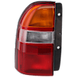 Driver Side Tail Light, with Bulb, Halogen, Amber, Clear and Red Lens