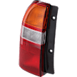Driver Side Tail Light, with Bulb, Halogen, Amber, Clear and Red Lens