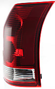 Passenger Side Tail Light, without Bulb, Halogen, Clear and Red Lens