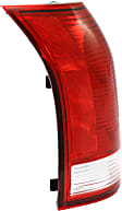 Driver Side Tail Light, without Bulb, Halogen, Clear and Red Lens