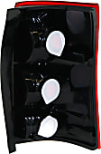 Driver Side Tail Light, without Bulb, Halogen, Clear and Red Lens